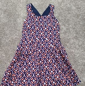 4T Crown & Ivy Twirling Dress Navy & Peach